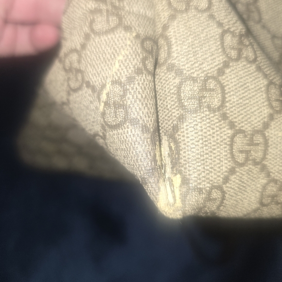 Gucci Beige and Dark Brown Signature Tote - Picture 6 of 14